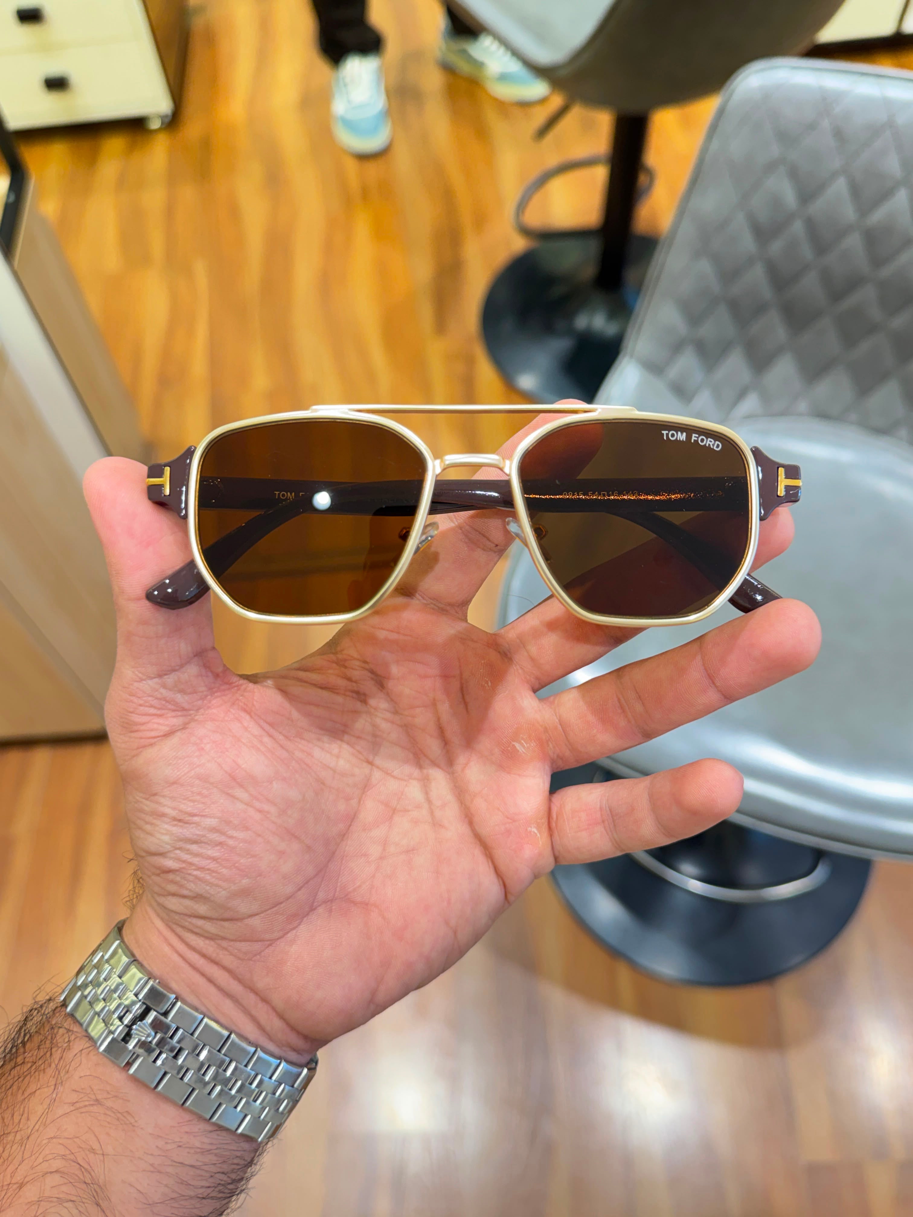 To_m for_d gold brown for mens with box kit