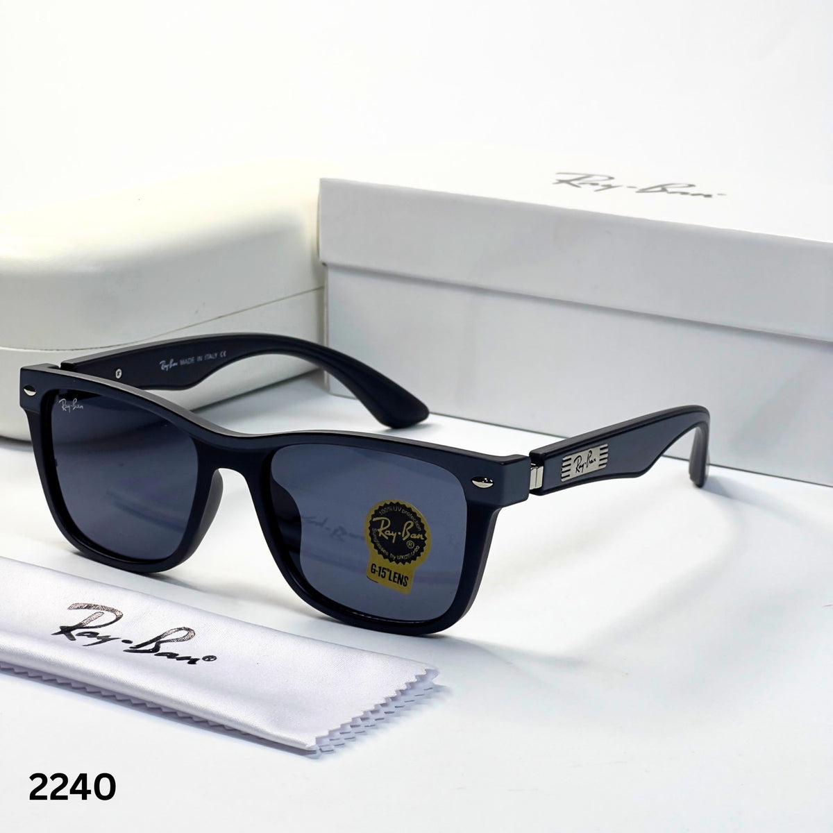 Ray_ban grey matt black sunglasses