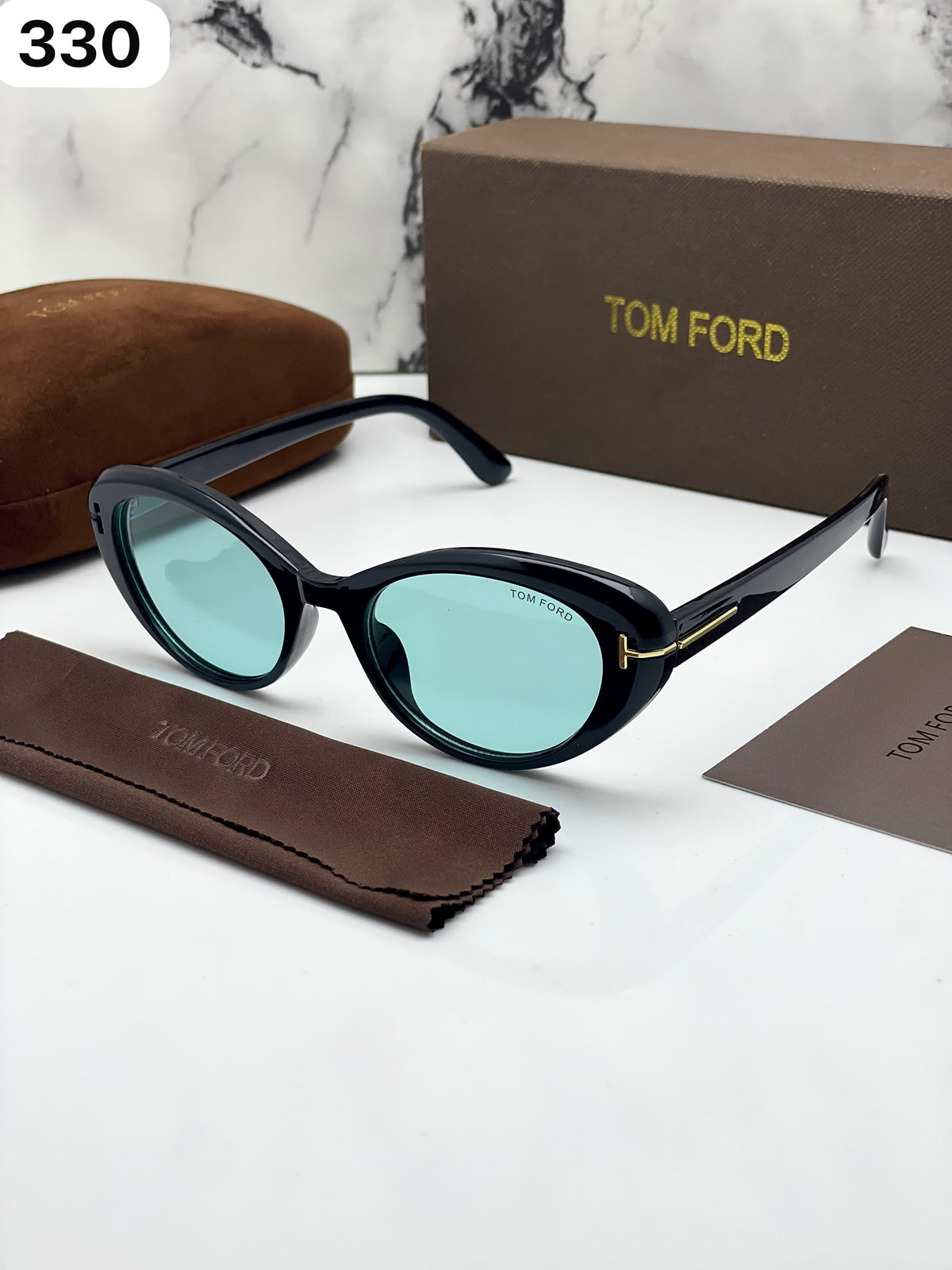 Tom_ford blue shaded black sunglasses for women