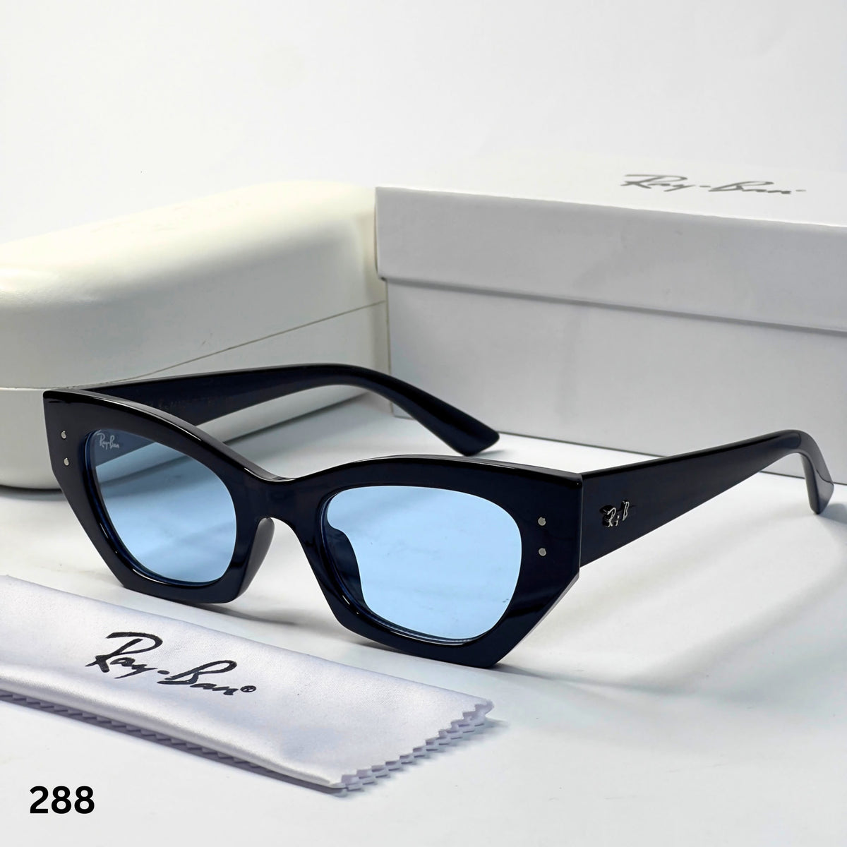 Ray_ban black & blue shaded sunglasses