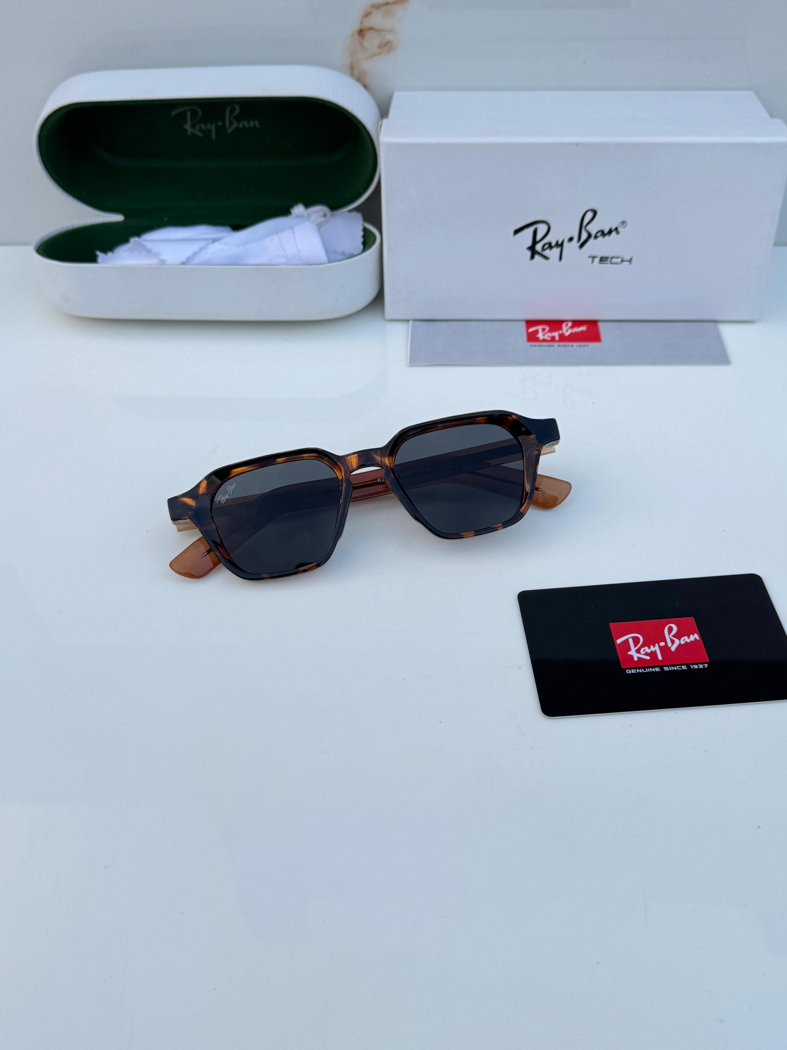 Ray_ban tiger black unisex with box kit