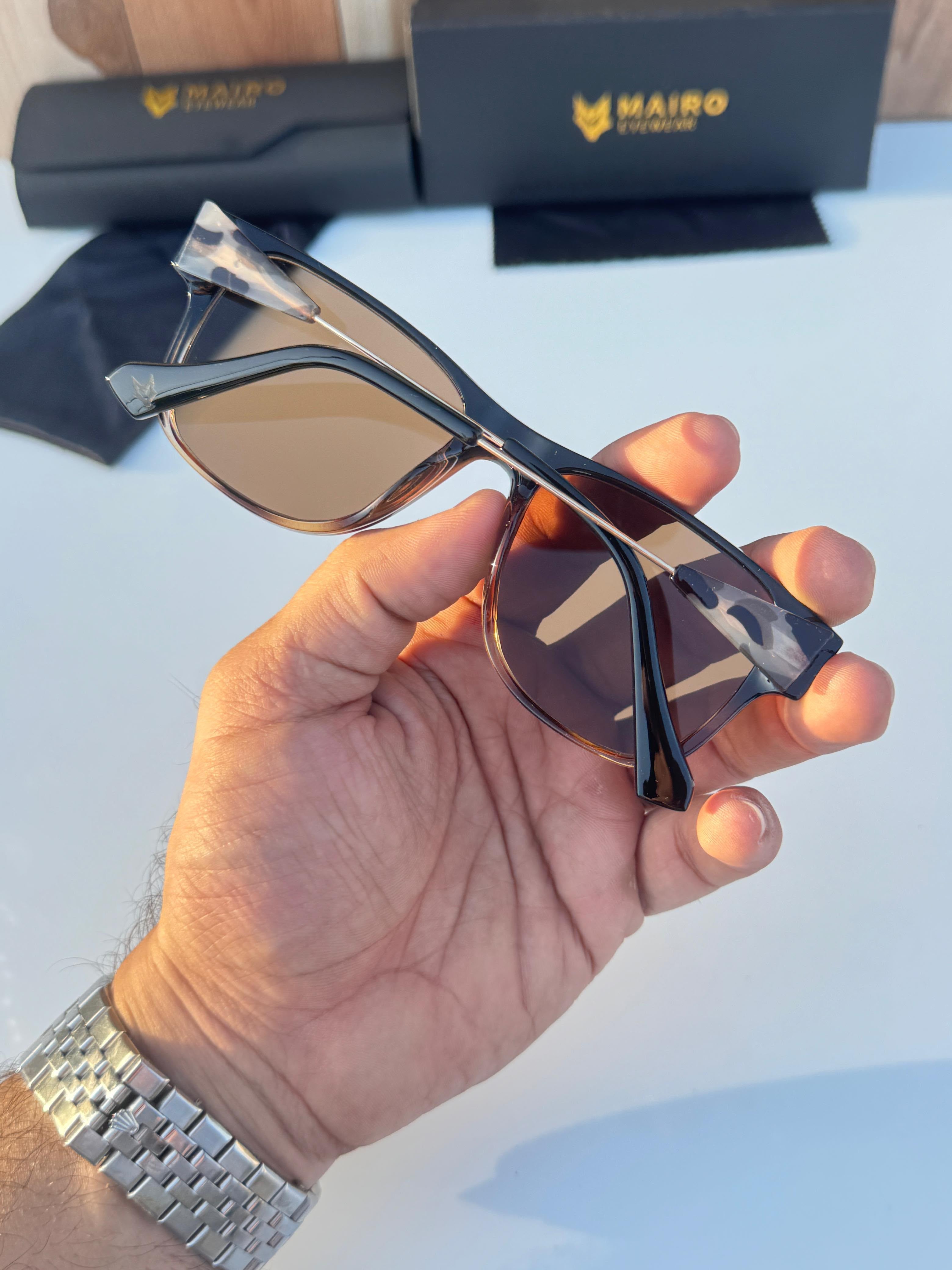 Mai_ro black brown for mens with box kit