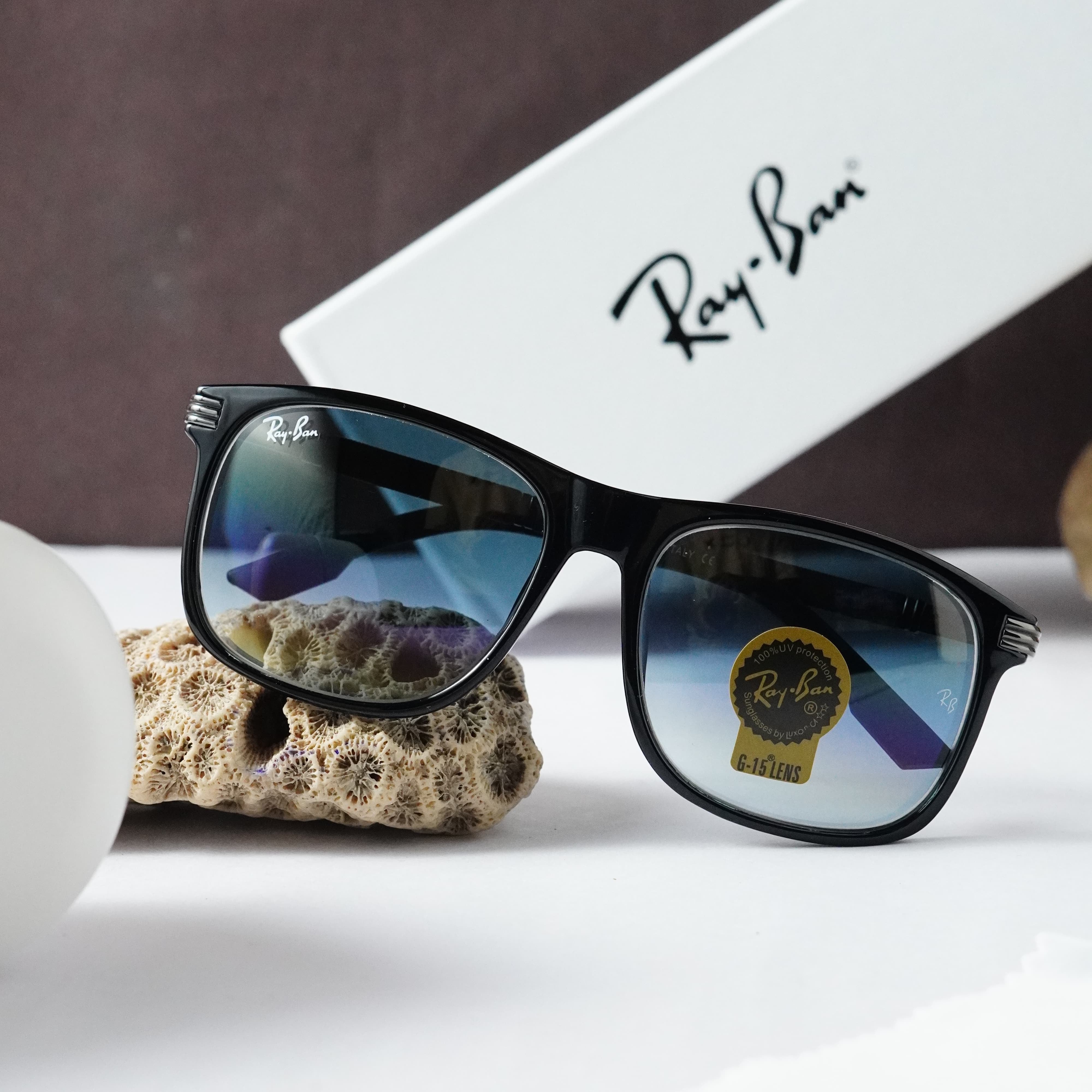 Ray_ban blue shaded for mens with box kit
