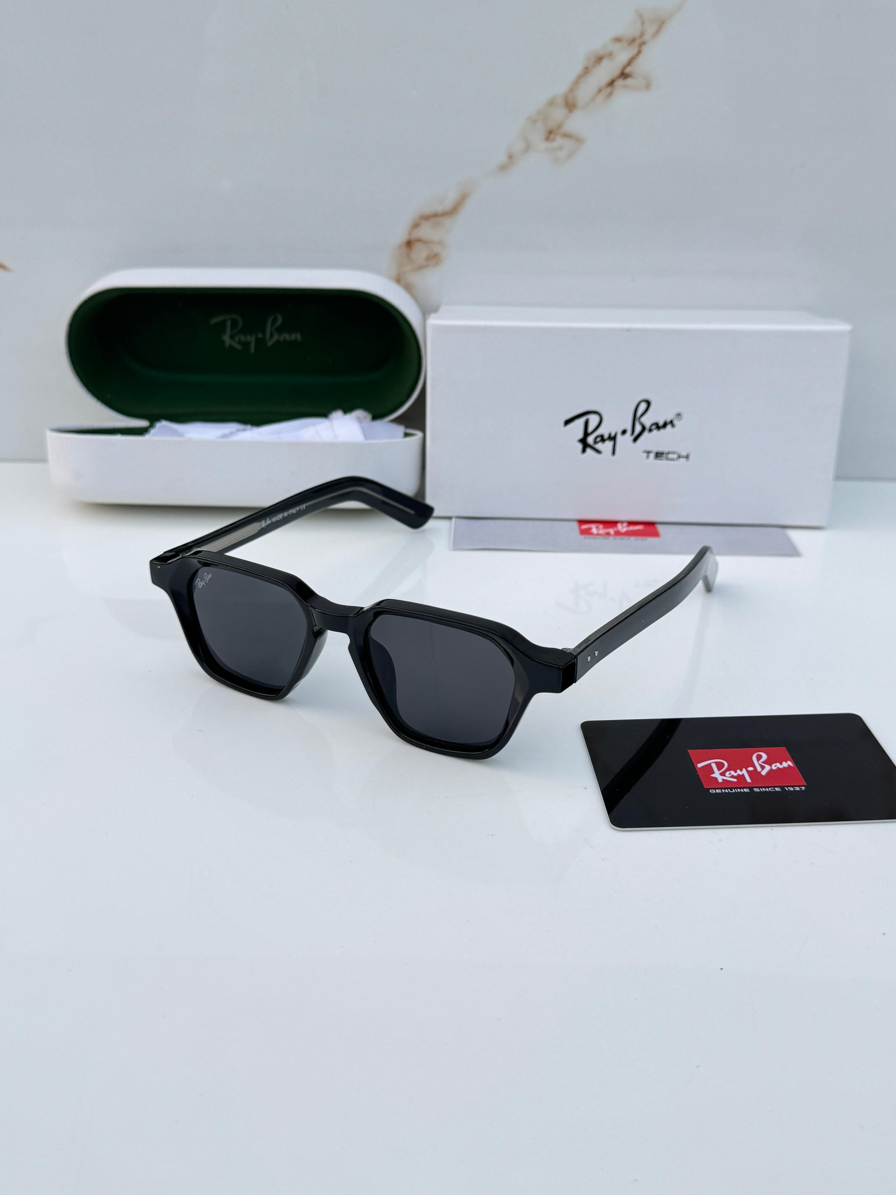 Ray_ban black unisex with box kit