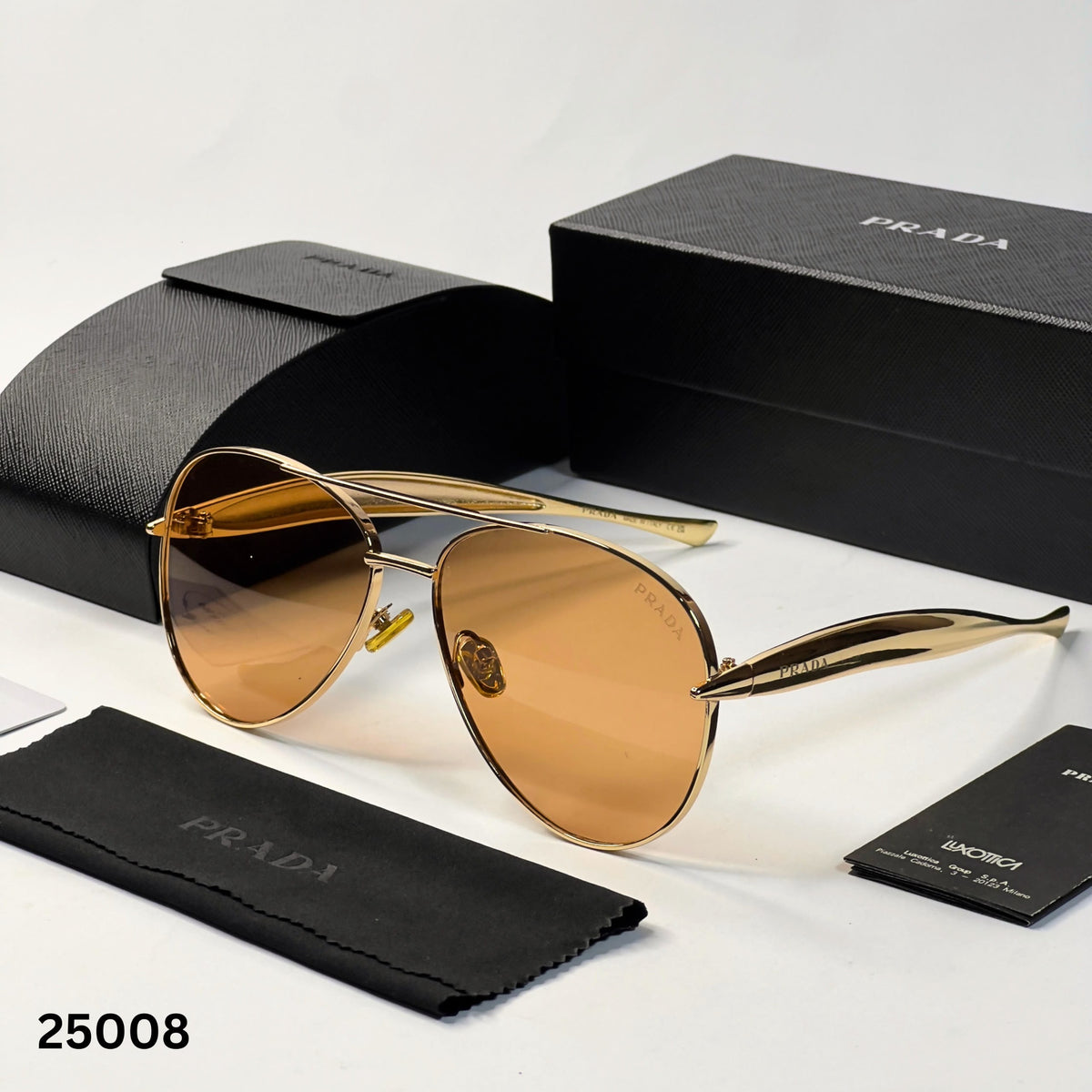Pra_da candy gold sunglasses for mens
