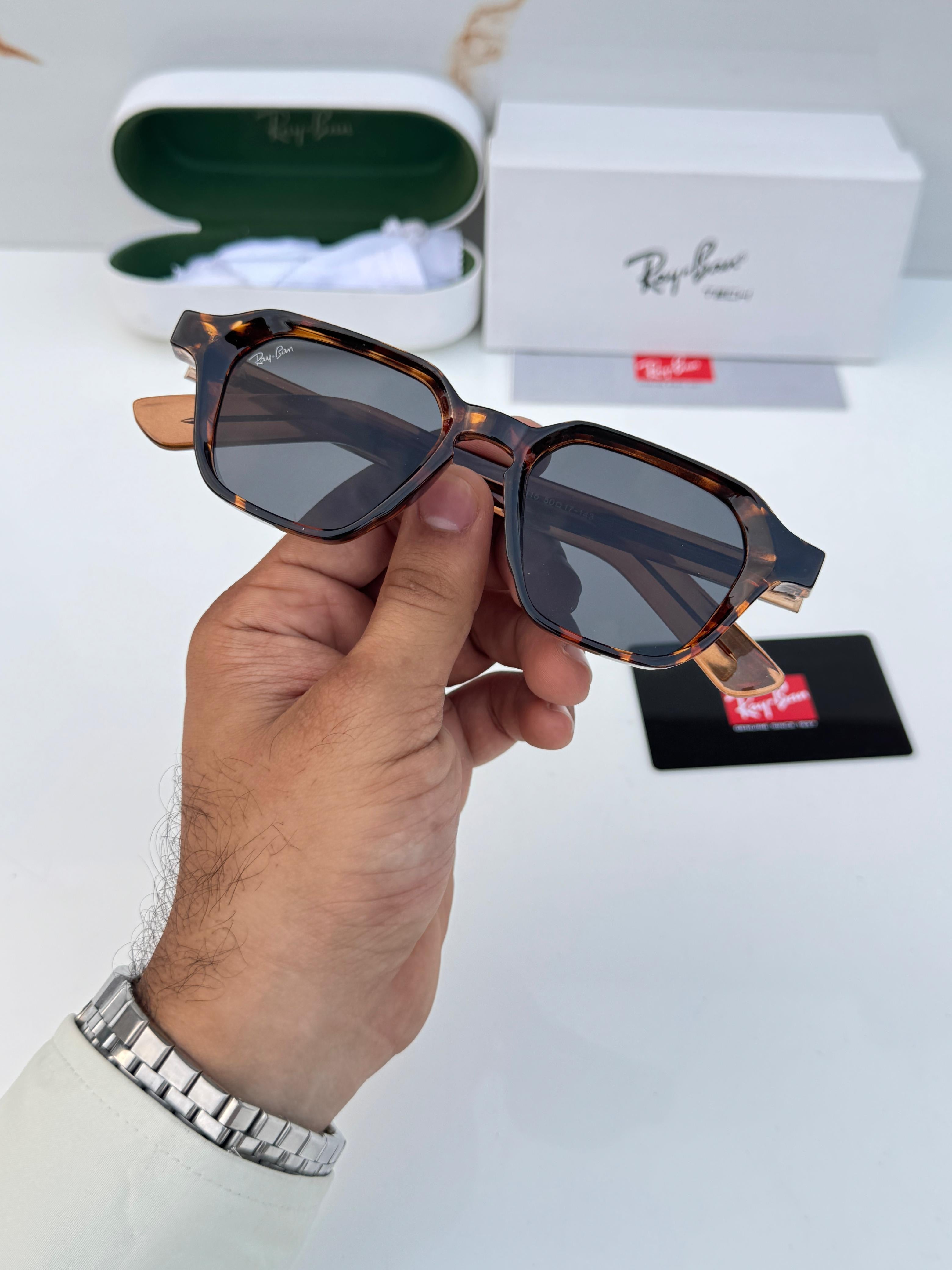 Ray_ban tiger black unisex with box kit