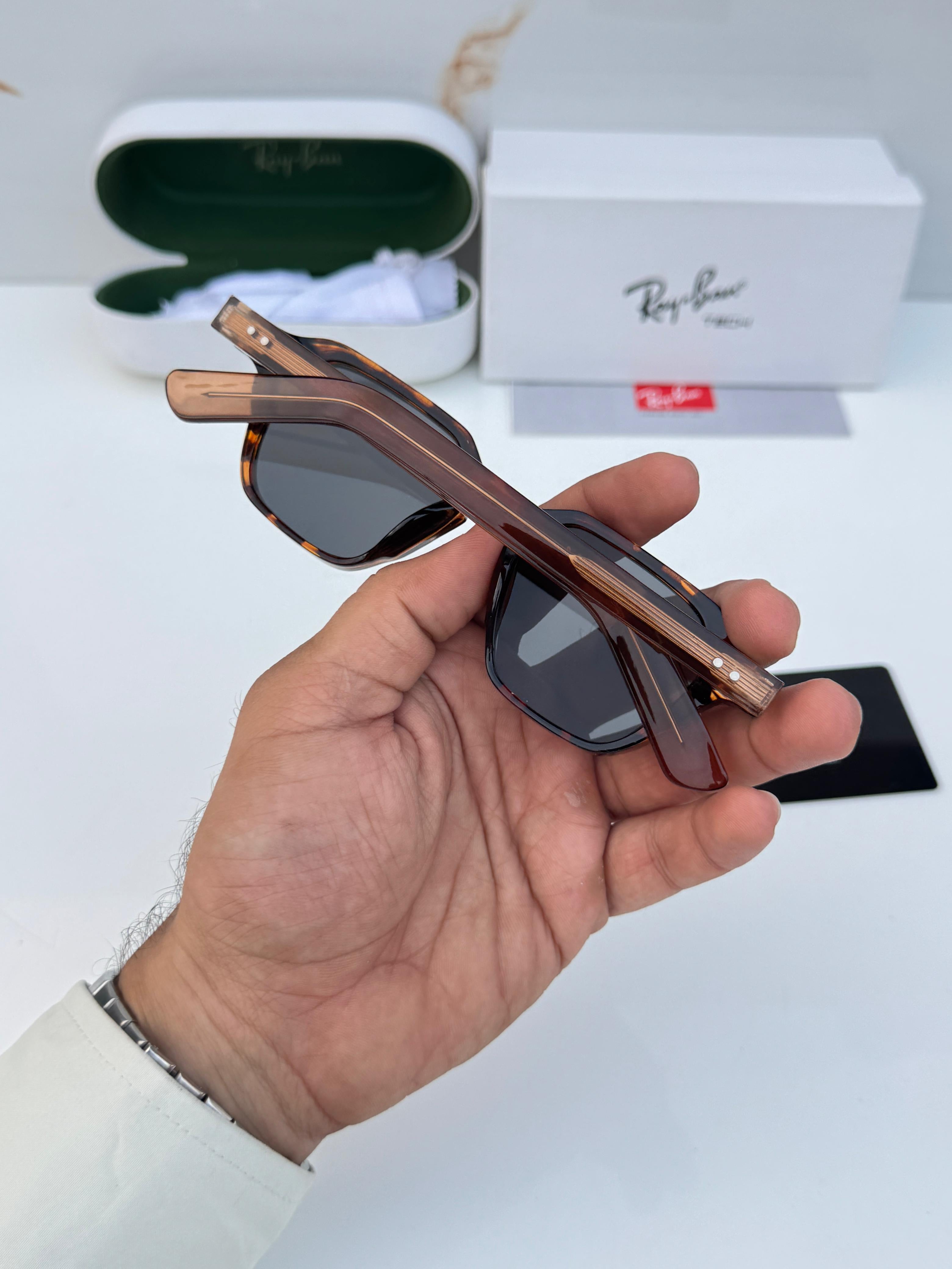 Ray_ban tiger black unisex with box kit