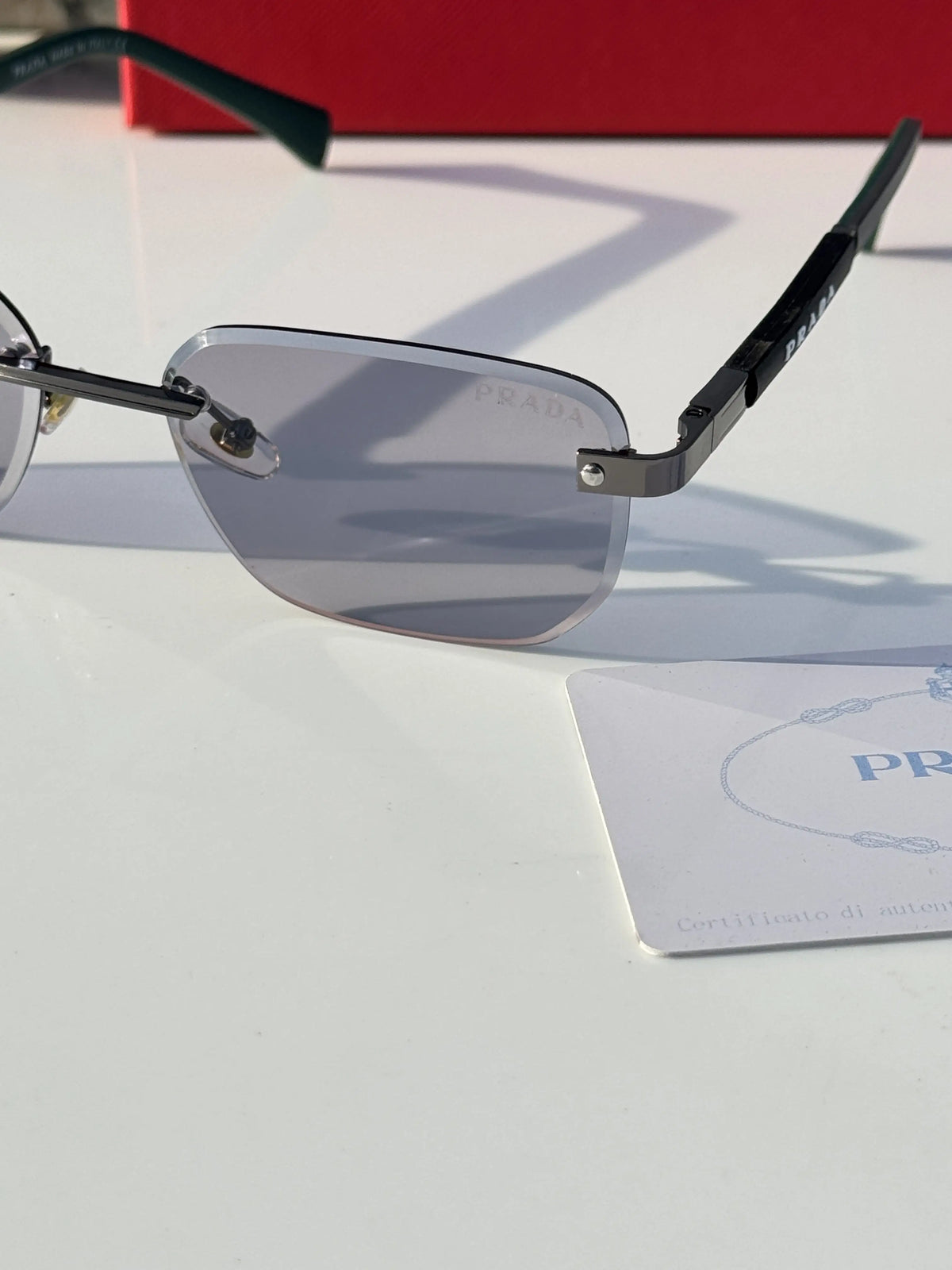 Pra_da black grey shaded premium sunglasses