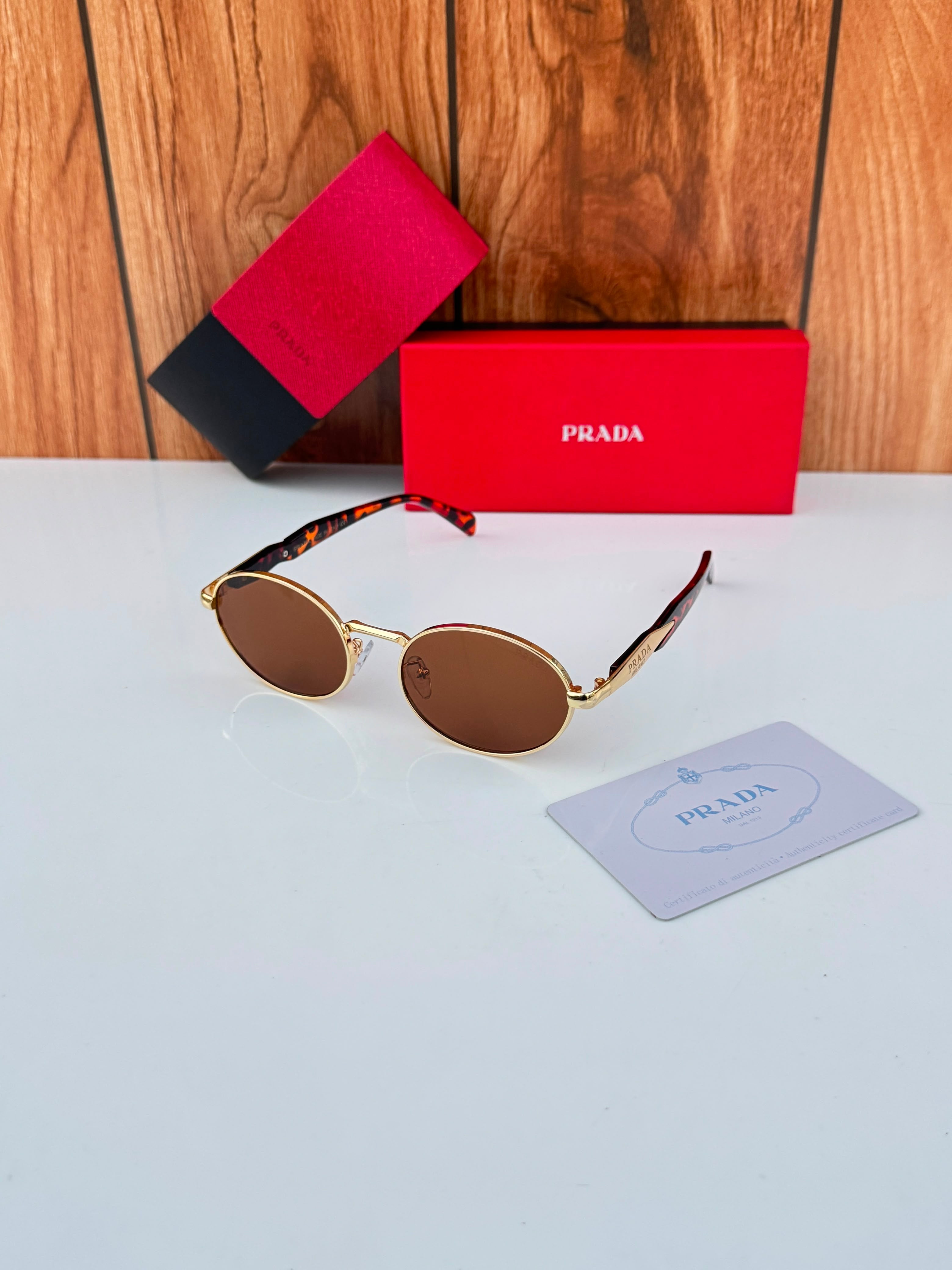 Pra_da gold brown edition unisex with box kit