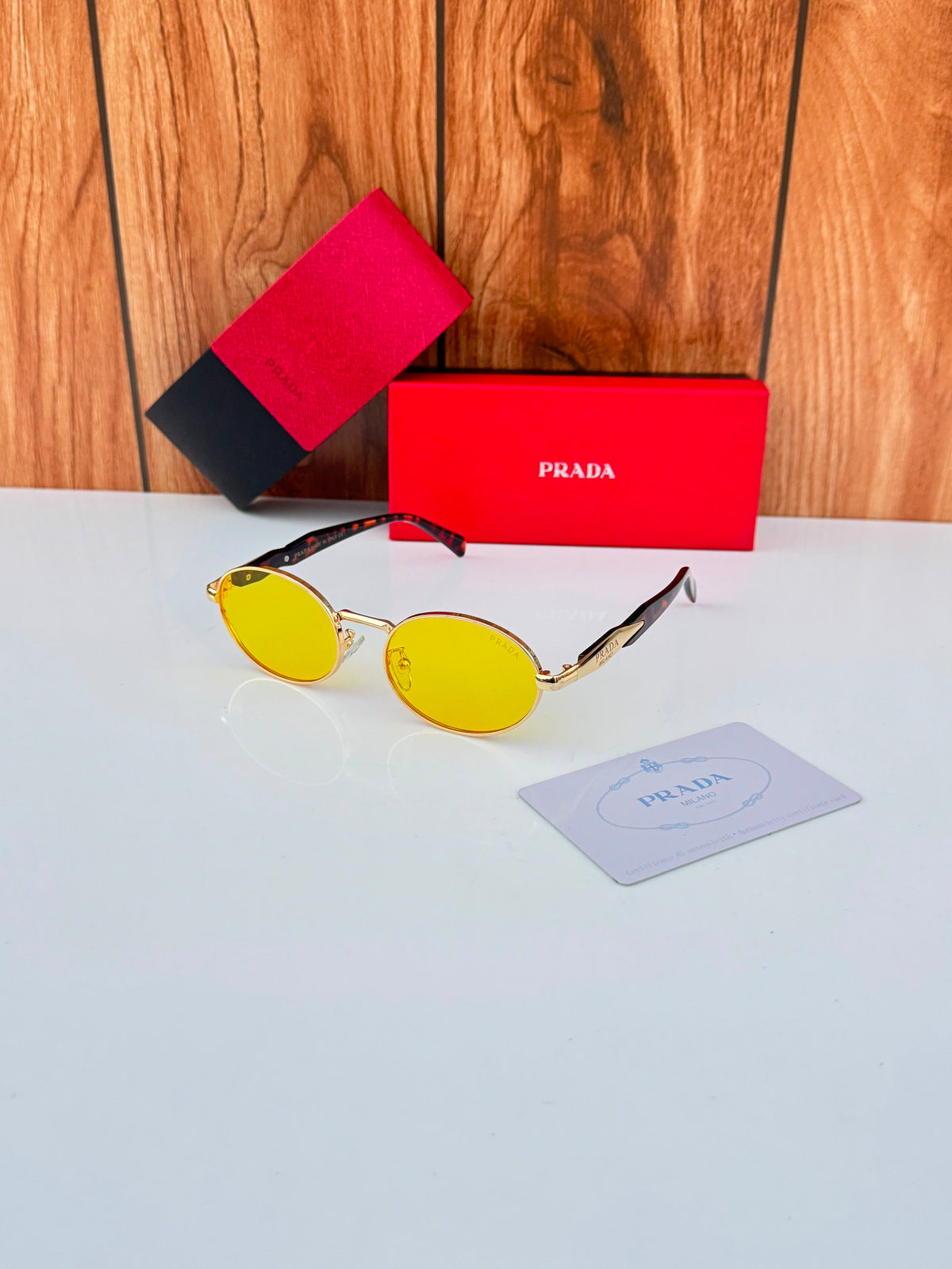 Pra_da yellow gold unisex with box kit