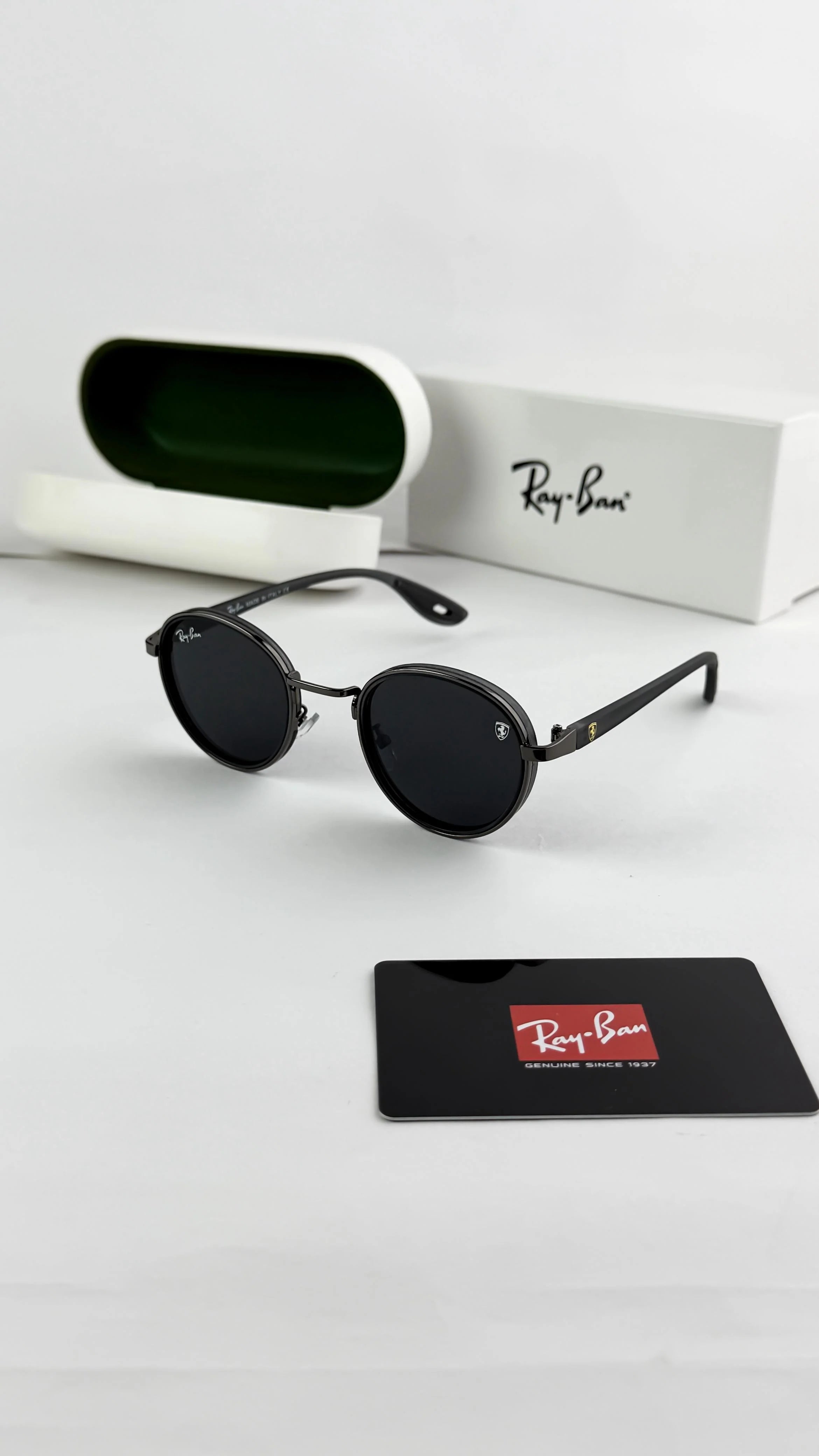 RAY GREY BLACK 3675 SUNGLASS