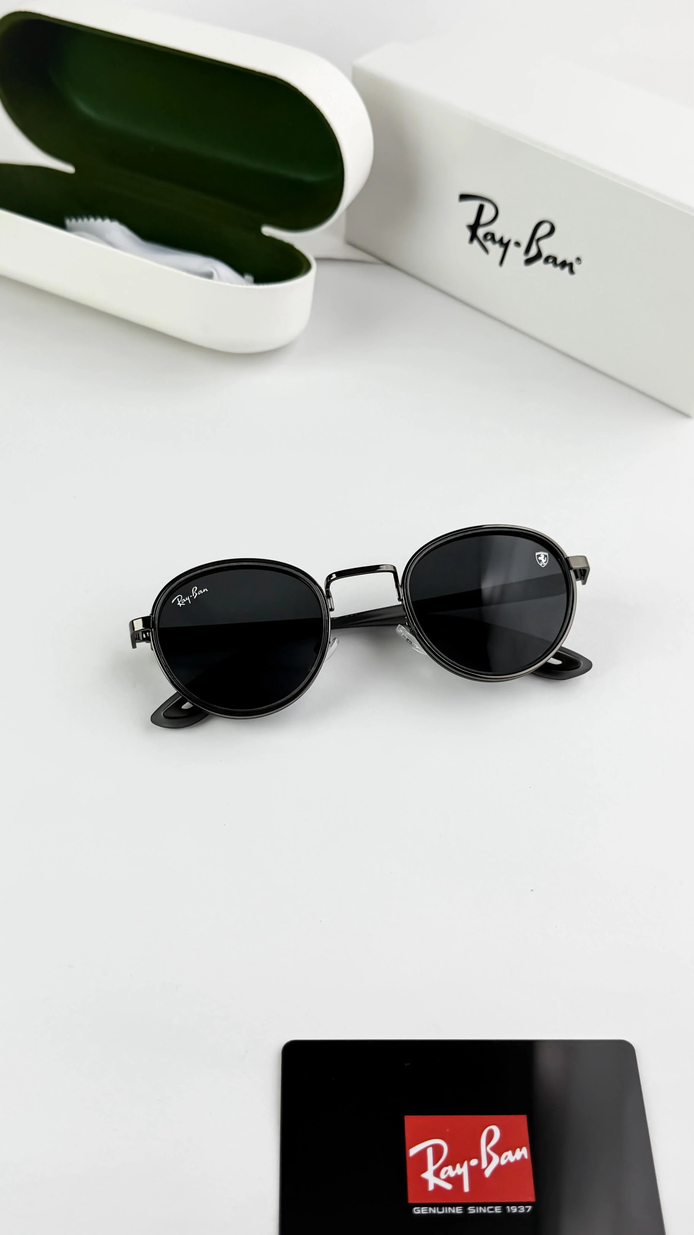 RAY GREY BLACK 3675 SUNGLASS