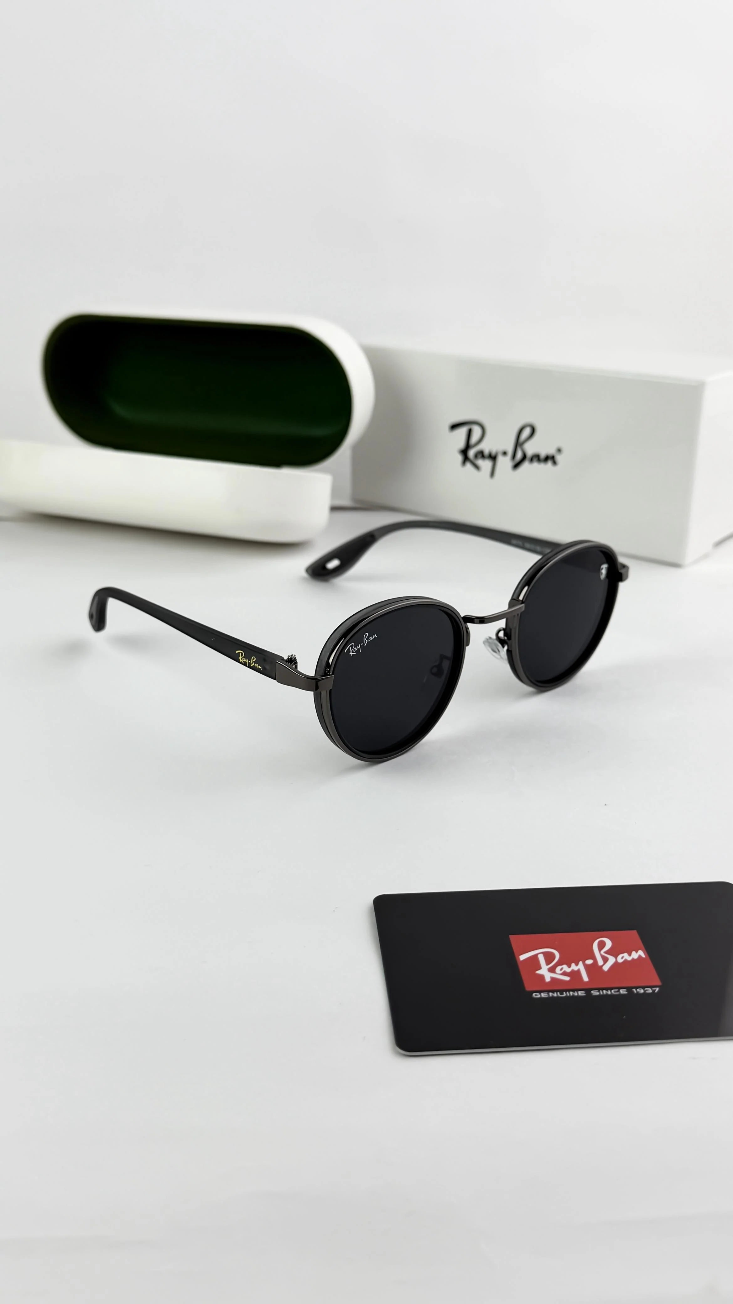 RAY GREY BLACK 3675 SUNGLASS