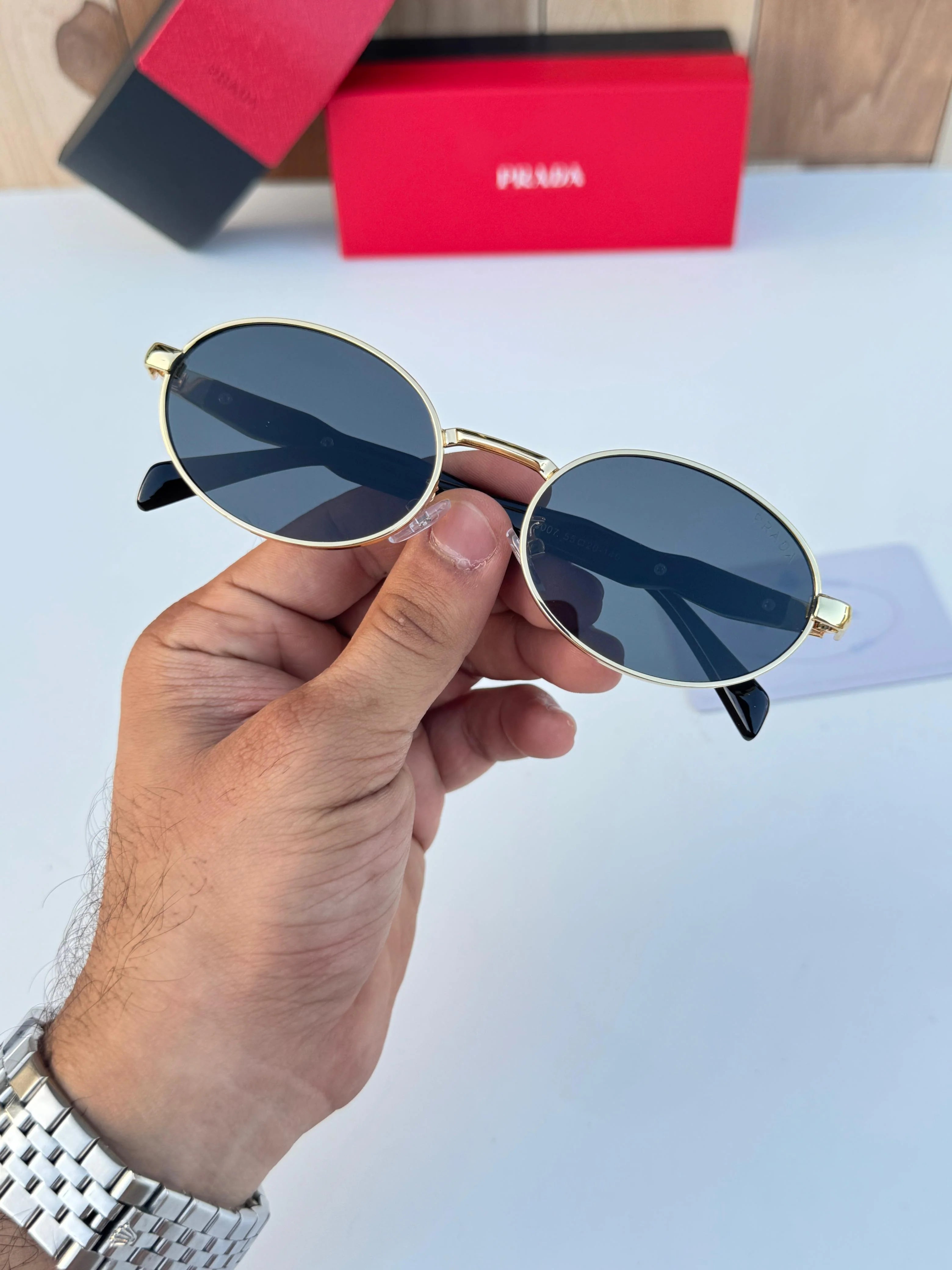 Prada 8007 gold black SUNGLASS