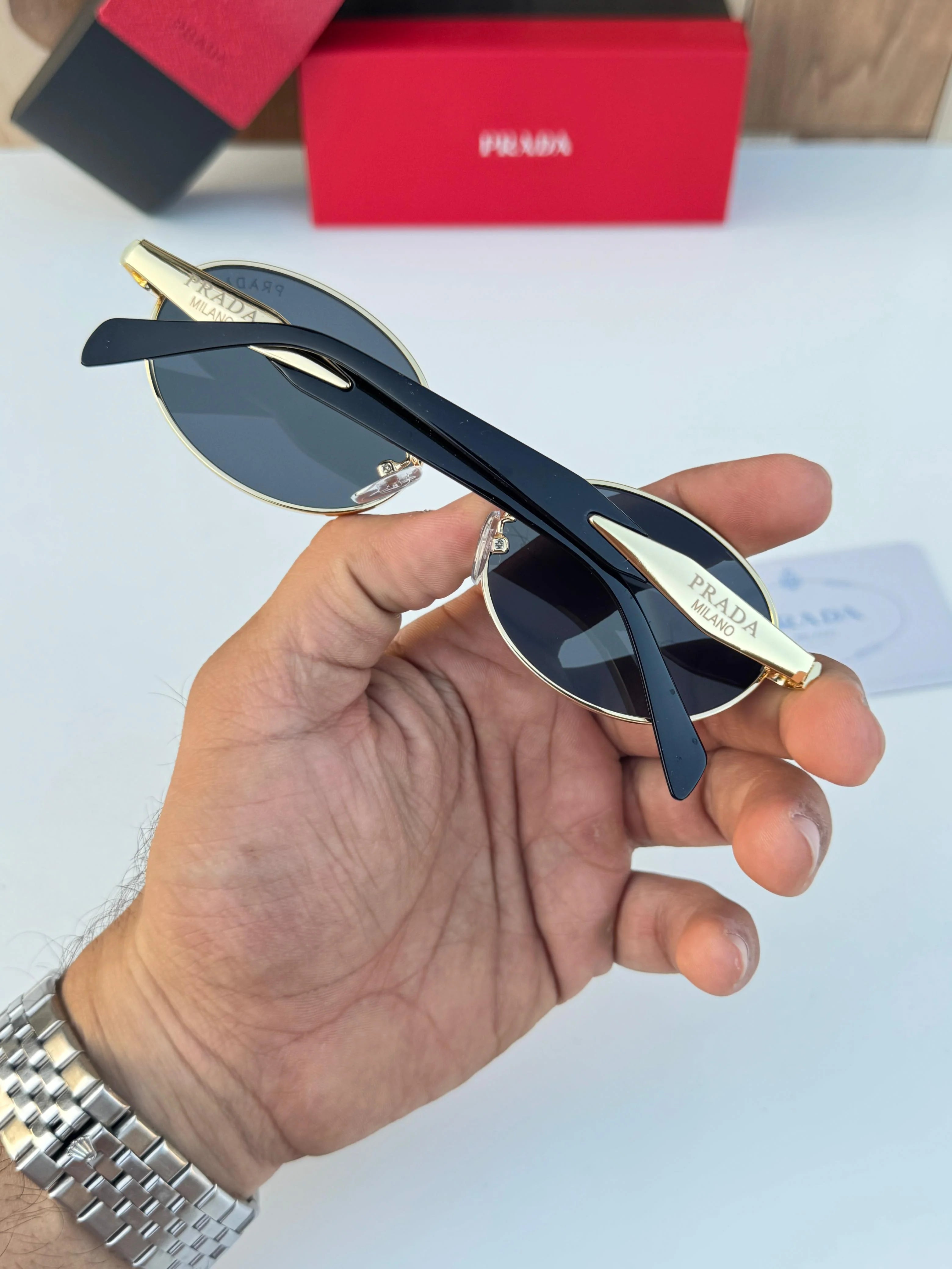Prada 8007 gold black SUNGLASS